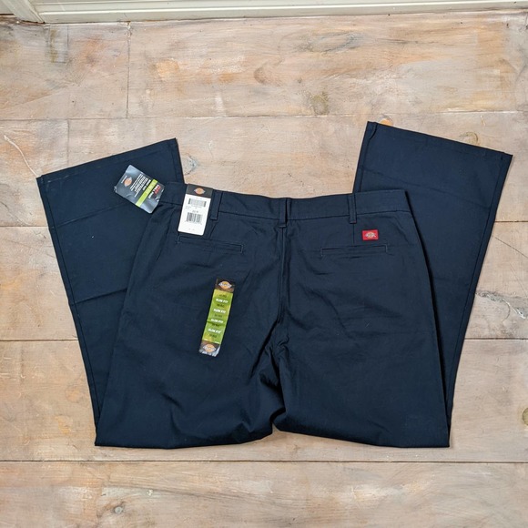 Dickies Women's Navy Flex Twill Pant Slim Fit Boot Cut Size 20R NWT - Picture 2 of 6